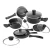 Import 6 pcs aluminum cookware sets with  non stick casseroles  pot and non stick frypan from China