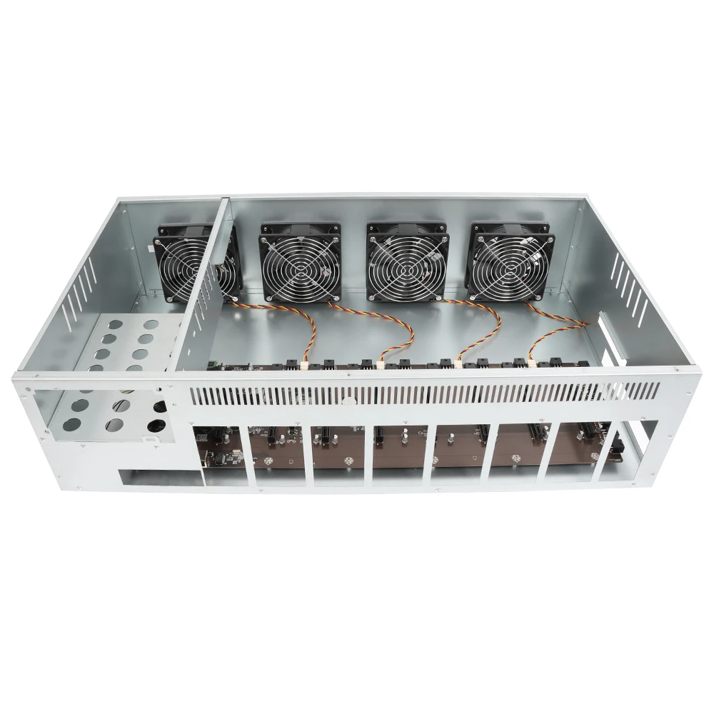 65mm spacing 8gpu ethereum mining rig with power supply 8 gpu mining case bitcoin Mining Machine miner GPU 3070 3080 support