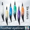 6Colors Waterproof Matte Glitter Eyeliner Pencil Set Eyeshadow Pearl Pigment Blue White Black Eye Liner Delineador Makeup