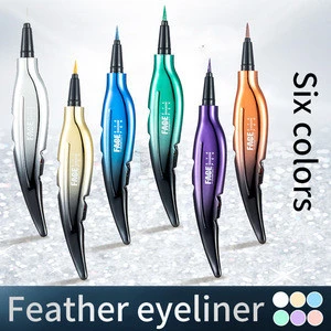 6Colors Waterproof Matte Glitter Eyeliner Pencil Set Eyeshadow Pearl Pigment Blue White Black Eye Liner Delineador Makeup
