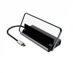 7 In 1 4k Type C Multiport Adapter Hub Thunderbolt 3 Docking Station USB3.0 Cellphone Stand Holder