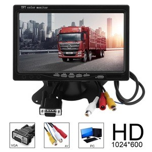7 Inch Ultra Thin TFT LCD HD Monitor Audio Video AV Car Home Monitor