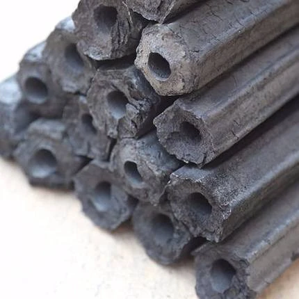 7000-8000Kcal smokeless Hexagonal wood sawdust charcoal for BBQ coking