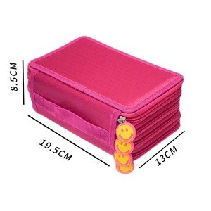 72 Inserting Super Large Capacity Multi-layer Students Pencil Case Pen Bag Pouch Stationery Case Makeup Cosmetic Case Bag