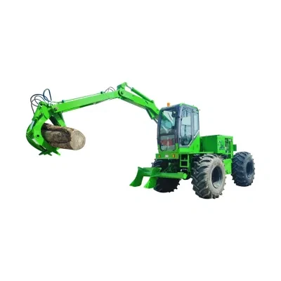 800kg Sugarcane Loader 4 Wheels Grappler Loader