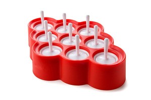 9 cavities Silicone Mini Ice Pop Molds Makers for kids