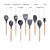 Import 9 Pack Silicone Wooden Kitchenware Cooking Tools Set Silicone Kitchen Utensil Sets from China