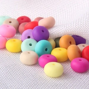 9mm 12mm 15mm 17mm BPA free silicone chewable Beads