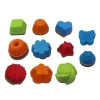 A Set Of 12 Pieces /24 Pieces /36 Pieces Easy Clean Reusable Various Colors And Shapes Cake Cup Mold  Silicone Muffin Cup
