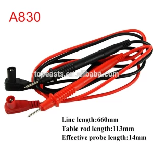 A830 Pen Cable Probe Test Leads Cable Multimeter Meter 1000V 20A