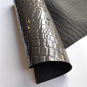 Abrasion-Resistant synthetic crocodile PVC artificial leather for shoes  bag
