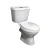 Import African market sanitary ware ceramic two piece toilet  bathroom set from China