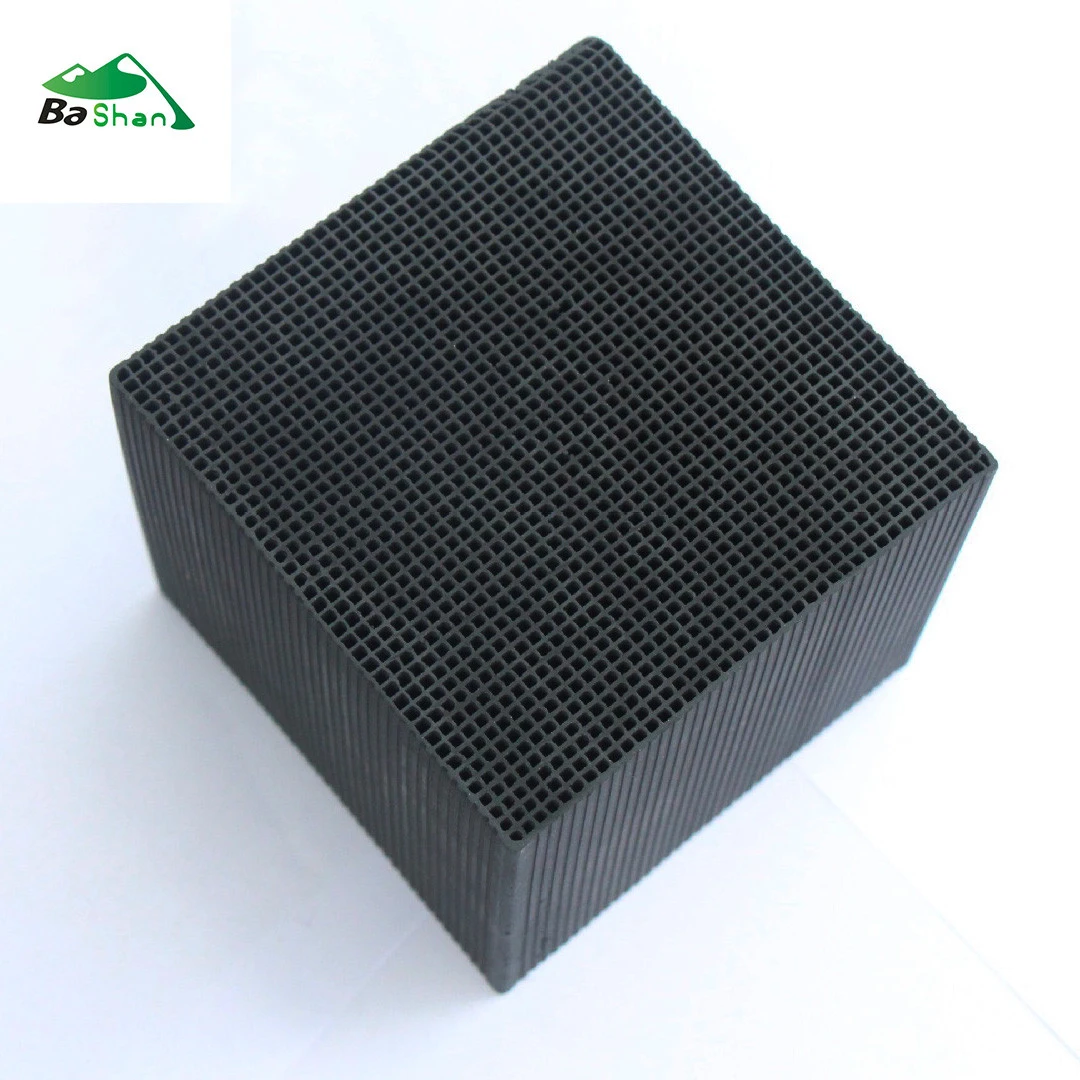 Air purification treatment and filter emissions Honeycomb activated carbon