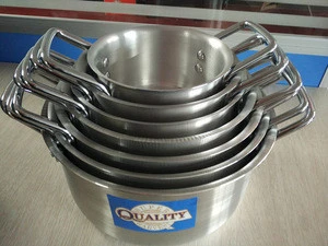 aluminium Dutch pot, aluminium cooking pot, 7pcs per set