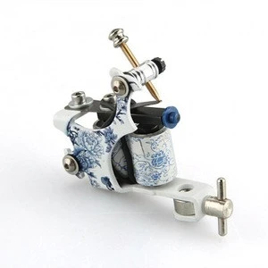 Aluminium Porcelain Tattoo Machine Gun for Shader Liner 8 Wrap Coils