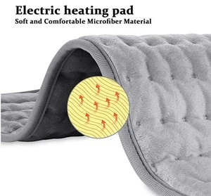 Amazon 12*16 inch Muscles Warmer Neck/Shoulder Pain Relief Home Heat Pad Electric Heating Pad for Moist and Dry Heat Therapy