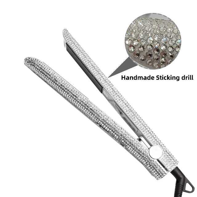 Amazon 450F High Heat Ceramic Titanium Hair Flat Irons Wholesale Bling Flat Iron Titanium Hair Straightener