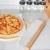 Import Amazon hot sale 32.2cm Sharp Stainless Steel Pizza Cutter Pizza Rocker Knife With Oak Wood Handle from China