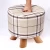 Amazon Hot Sale Grey Solid Wood Three Leg Stool in Indoor or Outdoor