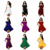 Amazon Top Seller Single Shoulder Mermaid Hem Africa Print Dress Women Nigerian African Dress Styles