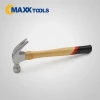 American type wooden handle carbon steel claw hammer