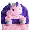 Animal Kids Unicorn Sleeping Bag Soft Plush Fabric with Animal Head Cushion Children&#39;s Sleeping Bag