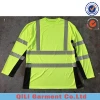 ANSI hi vis Iron reflective safety t shirt for man airport traffic roadway security safety shirts short sleeves guard work wear