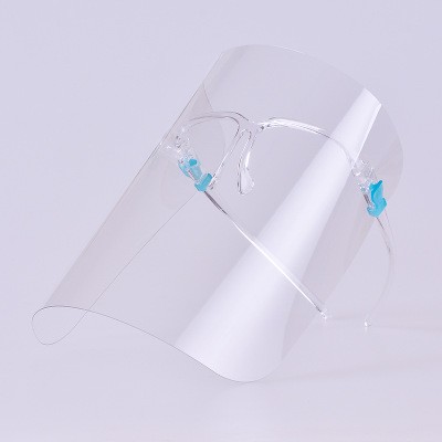 Anti Fog Durable Clear Face Shield Clarity Mask Combine Comfort Safe PET Plastic Reusable Transparent Clear Face Mask