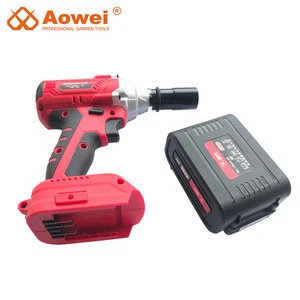 AOWEI Manufacturer Brushless Motor 4.0 Ah Lithium Battery Repair Car Power Tools Electric Screw Driver Cordless Impact Wrench