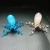 Import Aquarium&amp;Accessory Handcraft miniature hand blown glass pink Octopus figurines from China