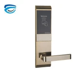 Archie Design Entrance Door Handle Lock with Card and Key for Hotels