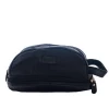 AspenLeather  Black Genuine Leather Travel Kit Bag For Men