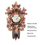 Authentic cLock with Deer Head Cuckoo Clock