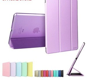Auto Sleep Wake up slim Tablet Flip Case For iPad 6 air 2,folding Stand silk Leather Case Cover For iPad pro 9.7mini