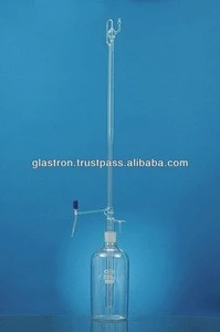 Automatic Burette with Ground joint Reservoir and pressure bulb