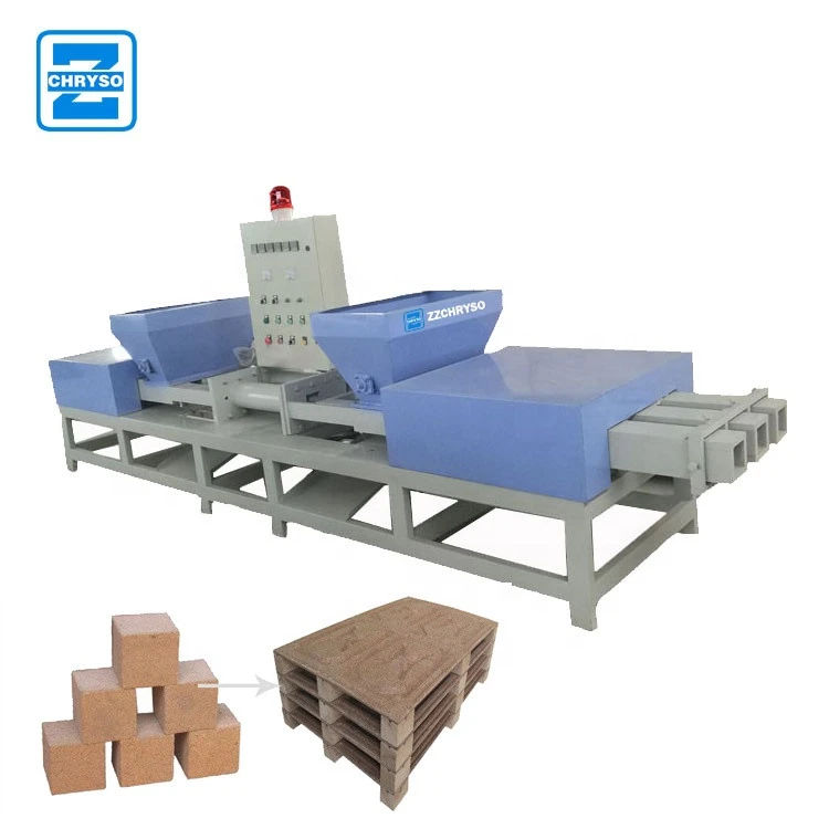 Automatic composite chipboard pallet blocks extruding machine for sale