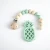 Import Baby necklace present bijtring pacifier clips soother chain chawing toys silicone pineapple teether from China