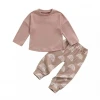 Baifei Organic Cotton Newborn Baby Girl Organic Baby Sweat Suit Gift Set Sweatsuit Clothes New Born Ropa De Bebe