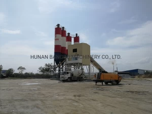 Bangbo Concrete Equipment Steel Silo Mobile Cement Ready Plant Concrete Batching Mixing Plant