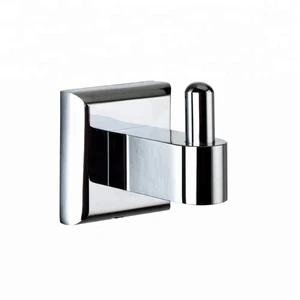 Bathroom set Metal Brass Chrome Finishing Wall Mounted Single Round Coat Clothes Hangers Robe Hook