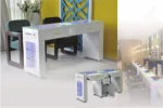 Beauty Nail Salon Furniture Used Glass Nail Art Table For Hot Sale