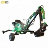 best price 9hp towable mini backhoe with self power small excavator for sale
