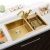 Import Best Quality Black Nano Handmade Double Wash Basin Sink from China