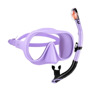 Best Selling Professional Tempered Glass Diving Mask Snorkels Set With Camera Mount
