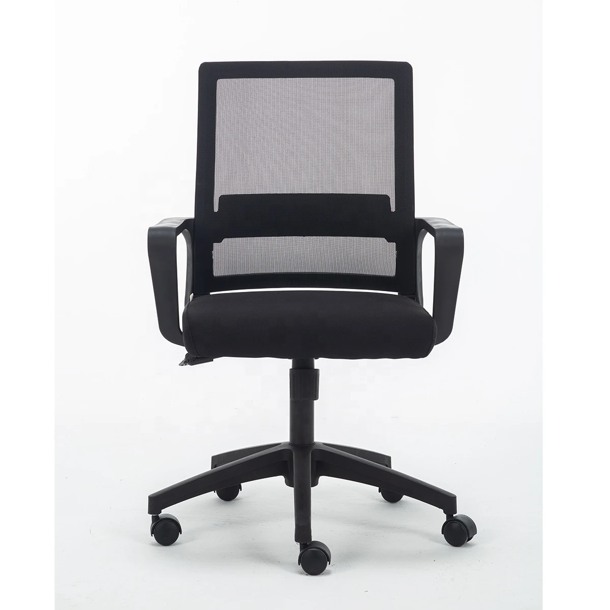 Black simple custom Color free office mesh chair computer room desk chair revolving chair with fixed armrest sedia gaming