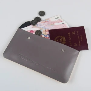 Blank PVC Passport Holder Travel Wallets High Quality Fashionable Men Ladies Long Waterproof Travel Pouch Unisex 23.5*12.5cm