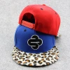 Blue embroidery snapback hats Black &amp red 3D custom SN-0076 Acrylic