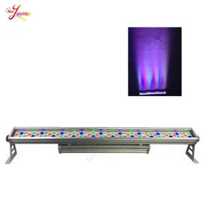 Building outdoor lighting bar IP65 waterproof 72pcs 3w rgbw led wall washer stage light