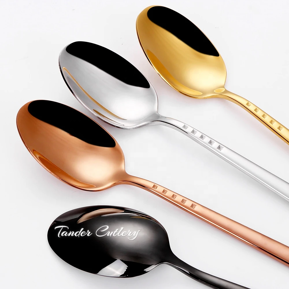 Bulk Gold Silverware Set Hotel Flatware Metal 18/10 Wedding Gold Plated Cutlery Set Stainless Steel