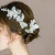 Import Butterfly Bridal headdress White Hair Clip Wedding Accessories from China